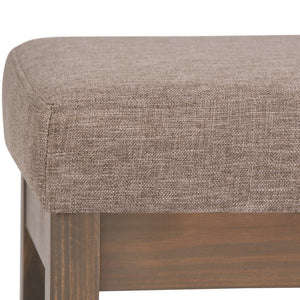English Elm Milltown Small Ottoman Bench - Stylish Fawn Brown Footstool For Versatile Home Decor & Comfort B136P158199