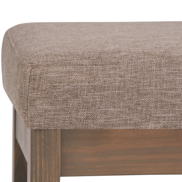 English Elm Milltown Small Ottoman Bench - Stylish Fawn Brown Footstool For Versatile Home Decor & Comfort B136P158199