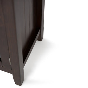 English Elm Acadian Low Storage Cabinet In Brunette Brown - Handcrafted Solid Wood With Adjustable Shelves & Style B136P159405