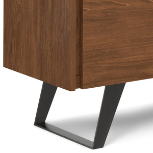 English Elm Lowry - Stylish Walnut Veneer Storage Cabinet With Adjustable Shelves For Home Or Office Use B136P158860