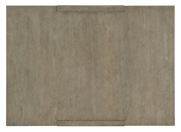 Hooker Furniture Linville Rustic Pine Cocktail Table In Mink Smoked-Gray Finish With Rounded Square Top & Plinth Base 6150-80310-85