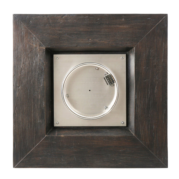 English Elm Anchorage Square Mgo Wood Burning Fire Pit Outdoor Patio Heat 40000 Btu Grey 57551.00BRN-40K