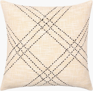 Livabliss Sunnyvale Cotton Accent Pillow Cottage Style Square Throw for Sofa Chair or Bed SYV001-2222