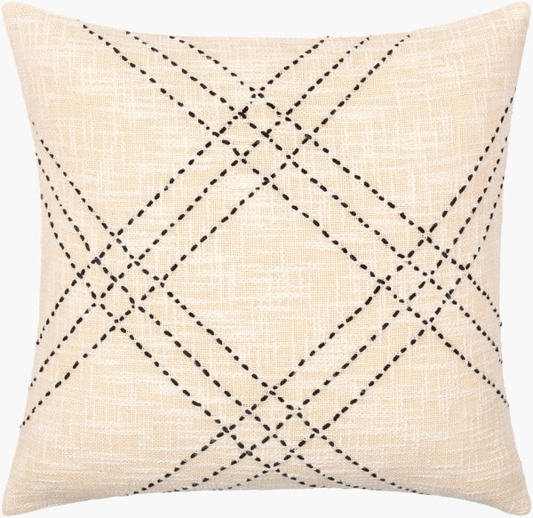 Livabliss Sunnyvale Cotton Accent Pillow Cottage Style Square Throw for Sofa Chair or Bed SYV001-2222