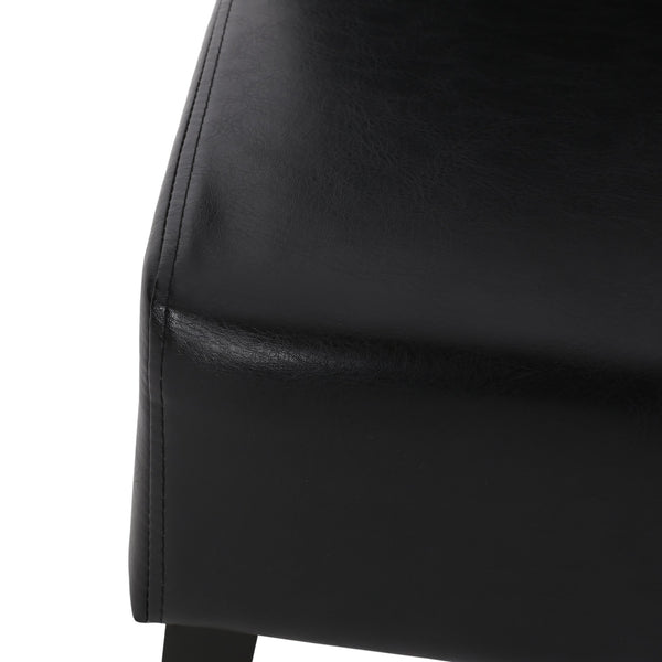 English Elm Dining Chair Set of 2 Upholstered Rubberwood Legs Minimalist Contemporary Seating 60162.00PUMDNT