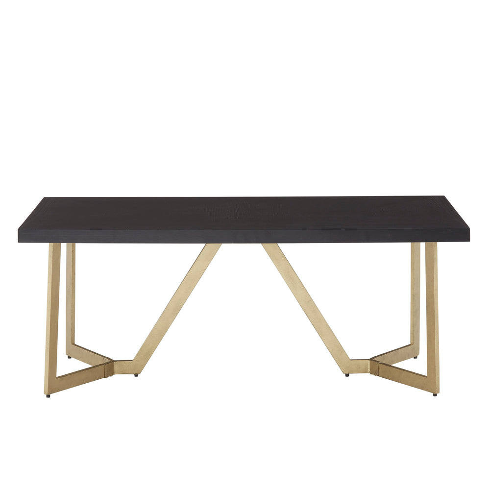 Homelegance By Top-Line DuBose Black and Gold Metal Base Tables Black Metal