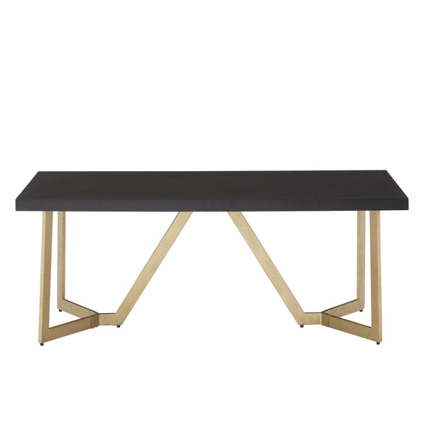 Homelegance By Top-Line DuBose Black and Gold Metal Base Tables Black Metal