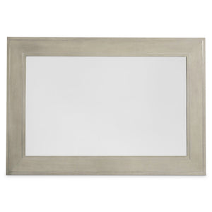 Bernhardt Bernhardt Cornelia Mirror With Nebbia Ash Frame And Brushed Stainless Inlays — Neo‑Traditional 52"W X36"H 331334