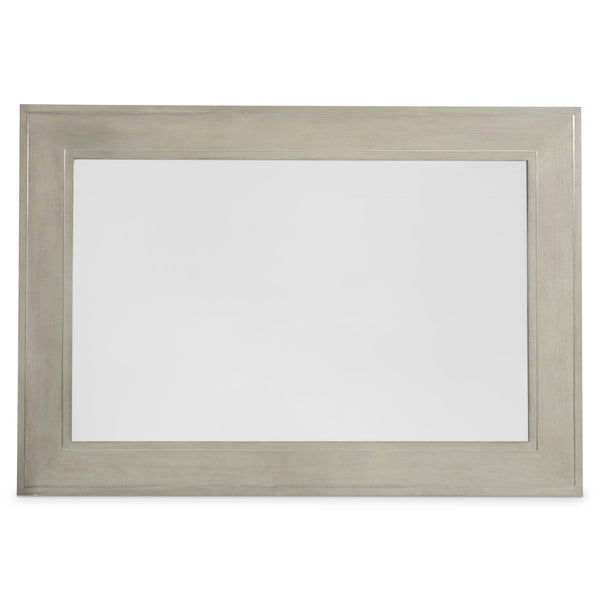 Bernhardt Bernhardt Cornelia Mirror With Nebbia Ash Frame And Brushed Stainless Inlays — Neo‑Traditional 52"W X36"H 331334