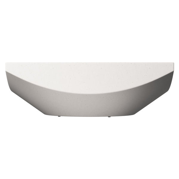 Bernhardt Bernhardt Stratum Fossil Faux Stone Cocktail Table — Sculptural Crescent Design, Durable Luxury Finish 325011