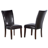 Steve Silver Hartford Bonded Chair Brown, Set of 2 HF500BR