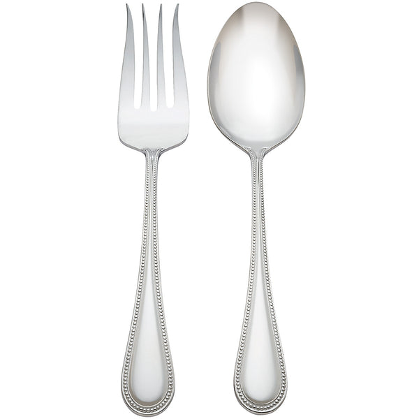 Lenox Reed and Barton Lyndon 2 Piece Salad Serving Set Metallic, STAINLESS METAL 4230836