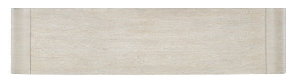 Hooker Furniture Modern Mood Buffet With Raffia-Wrapped Doors, Quartered Oak Veneers, Integrated Power & Soft-Close Storage Light Brown 6850-75900-80