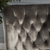 Christopher Knight Home® - Noble House - Tomlin Modern Glam Velvet Club Chair with Nailhead Trim