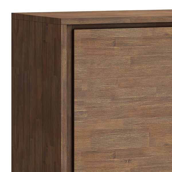 English Elm Lowry Medium Storage Cabinet - Handcrafted Rustic Acacia Wood With Adjustable Shelves & Metal Accents B136P158859