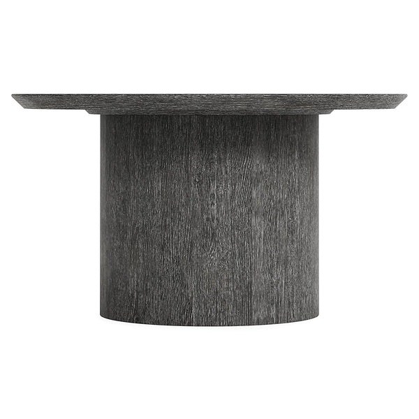Bernhardt Bernhardt Menton Round Dining Table — 54" Rustic Oak Pedestal, Chamfered Edge, Sutton Finish Seats 4–6 K2054