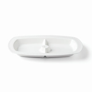 Lenox Profile Divided Tray with Cheers Popper Set White, WHITE PORCELAIN 893867