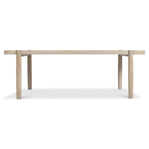 Bernhardt Bernhardt Antibes Dining Table In Roz Rustic Oak — 90" Rectangular Rustic-Modern Centerpiece, Sturdy Elegance 350222