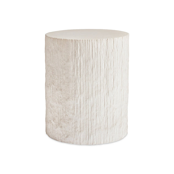 Bernhardt Bernhardt Antibes Sculptural Round Accent Table In Pumice Grc — Rustic-Modern End/Beside Table 350111