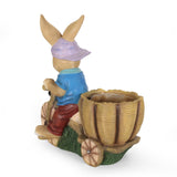 Christopher Knight Home® - Noble House - Raglan Outdoor Decorative Rabbit Planter, Blue and Brown