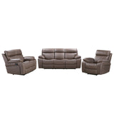 Parker Living Theon - Stokes Toffee Manual Reclining Sofa Loveseat and Recliner Stokes Toffee MTHE-321-STOF Parker House