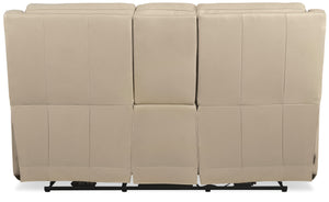 Hooker Furniture Nelson Zero Gravity Power Loveseat Top Grain Leather Recliner with Lumbar Support SS836-PHZLC2-070