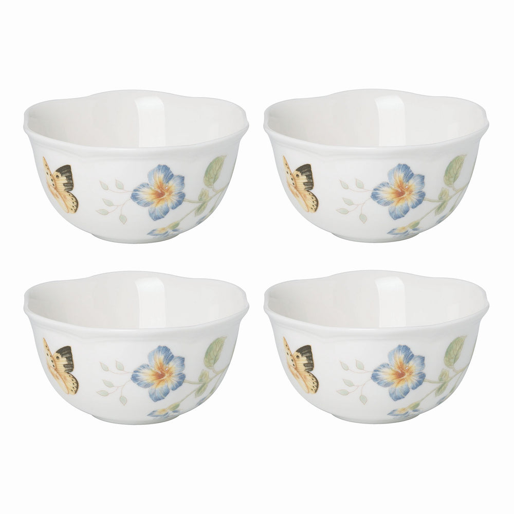 Lenox Butterfly Meadow 4-Piece Dessert Bowl Set Multi, WHITE PORCELAIN 791720