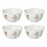 Lenox Butterfly Meadow 4-Piece Dessert Bowl Set Multi, WHITE PORCELAIN 880122