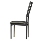 Homelegance By Top-Line Villard Black Metal Dining Chairs (Set of 4) Black Metal