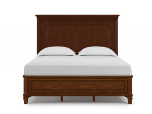 A.R.T. Furniture Newel Queen Panel Bed In Vintage Cherry - Luxurious Traditional Design With Poplar & Cherry Veneers Brown Poplar Solids,Cherry Veneers 294125-1406