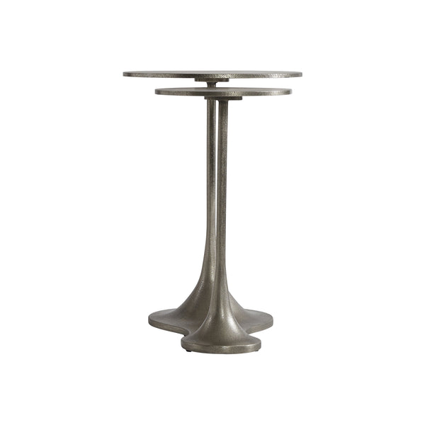 Bernhardt Bernhardt Graphite Cerchi Outdoor Accent Table — Dual-Surface Cast Aluminum, Weather-Resistant Style X04158