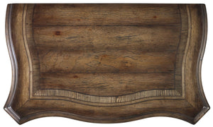 Hooker Furniture Rhapsody Walnut-Finish Three Drawer Nightstand With Cedar Lined Drawer, Under-Lighting & Power Outlet 5070-90016