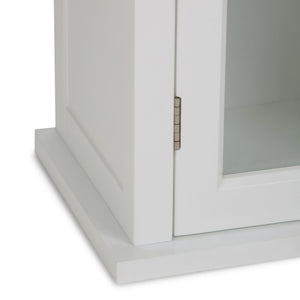 English Elm Avington - Contemporary Pure White Single Door Wall Cabinet With Adjustable Shelf For Versatile Storage B136P158502