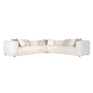 Bernhardt Bernhardt Bliss Sectional Offers Deep-Seat Comfort With Oversized Track Arms, Tailored Welt Detail, Customizable Layouts For Lasting Transitional Style And Support - Made to Order White/Cream 123.5" W x 123.5" D x 28" H K1878