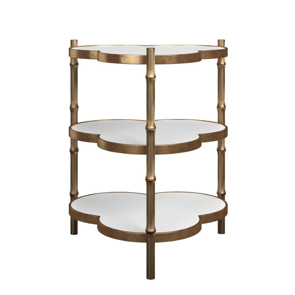 A.R.T. Furniture Eave II Accent Table – Sculptural Three-Tier Design with Reflective Surfaces for Modern Interiors 436368-1227