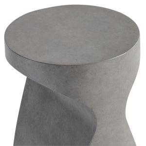 Bernhardt Bernhardt Sereno Accent Table In Sasso Faux-Stone Finish — Sculptural Rustic-Modern Side Table, 16" 329113