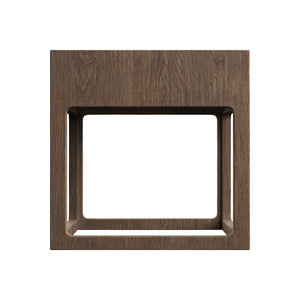 Bernhardt Bernhardt Casa Paros Side Table 24" Rustic Modern Wood Frame With Inset Faux Concrete Top, Airy Design 317111