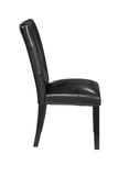 Steve Silver Sterling Black Leatherette Parsons Chair, Set of 2 SN500S