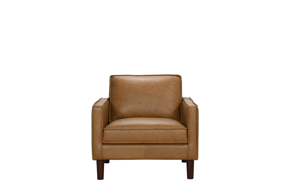 Porter Designs Porter Soria Top-grain Leather Chair – Luxurious Mid-century Modern Comfort In Brown For Timeless Style Brown Leather 02-204-03-8760