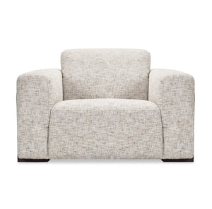 Hooker Furniture Atlas Chenille Power Recliner with Motorized Headrest and Ebony Wood Accent Trim SS444-PH1-415