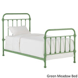 Homelegance By Top-Line Katana Antique Graceful Victorian Iron Metal Bed Green Iron