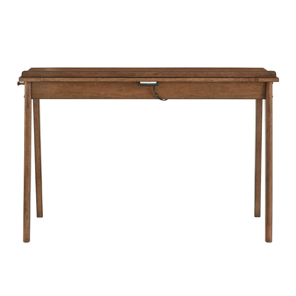 Homelegance By Top-Line Chilton Walnut Finish Writing Desk and Chair Set Walnut Rubberwood
