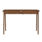 Homelegance By Top-Line Chilton Walnut Finish Writing Desk and Chair Set Walnut Rubberwood