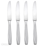 Oneida Camlynn 4-Piece Dinner Knives Set, Dual Finish Stainless Steel, Dishwasher Safe