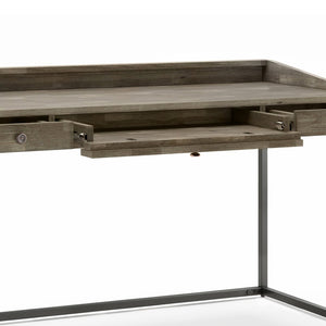 English Elm Ralston Desk - Handcrafted Distressed Grey Acacia With Modern Industrial Style & Versatile Functionality B136P159563-GIGA