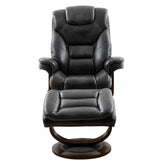 Parker House Parker Living Monarch - Flint Manual Reclining Swivel Chair and Ottoman Flint 90% Polyester, 10% PU (W) MMON#212S-FLI