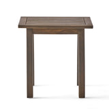 Christopher Knight Home® - Noble House - Selma Outdoor Acacia Wood Accent Table, Gray Finish