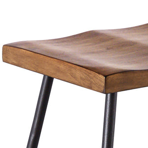 English Elm Steve Silver - Landon 5-Piece Counter Height Dining Set in Light Brown – Natural Honey Finish, Mixed-Media Comfort B081S00181