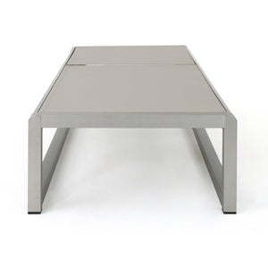 English Elm Christopher Knight Home® - Outdoor Chaise Lounge Set of 2 — Adjustable Aluminum Frame, Breathable Textilene Mesh Seating, Grey 77.5" 62397.00ECRMP2