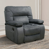 Parker House Chapman - Polo Manual Glider Reclining Sofa And Two Recliners Grey 94% Polyester,6% Nylon (W) Mcha-311-pol